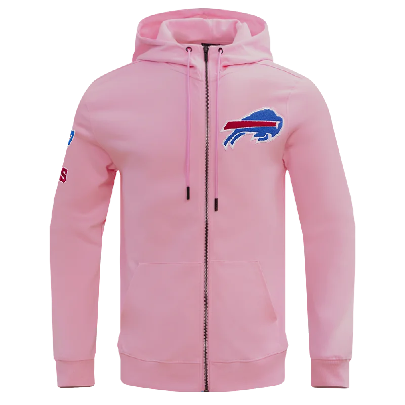 NFL BUFFALO BILLS CLASSIC CHENILLE FZ HOODIE (PINK)