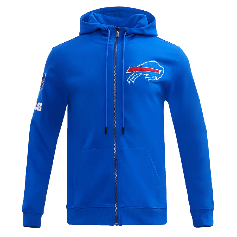 NFL BUFFALO BILLS CLASSIC CHENILLE FZ HOODIE (ROYAL BLUE)