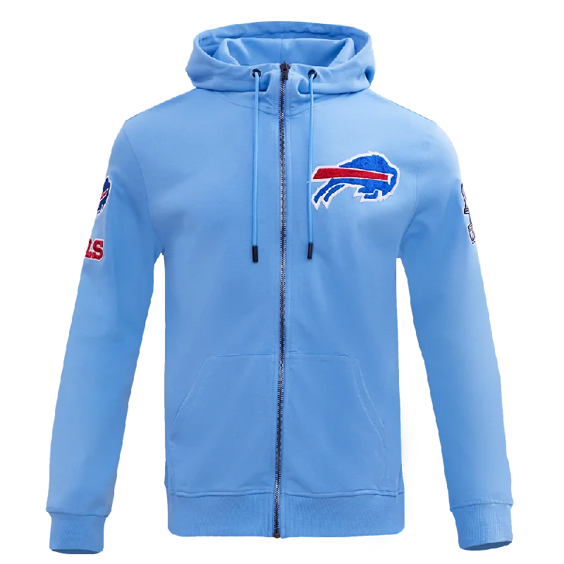 NFL BUFFALO BILLS CLASSIC CHENILLE FZ HOODIE (UNIVERSITY BLUE)