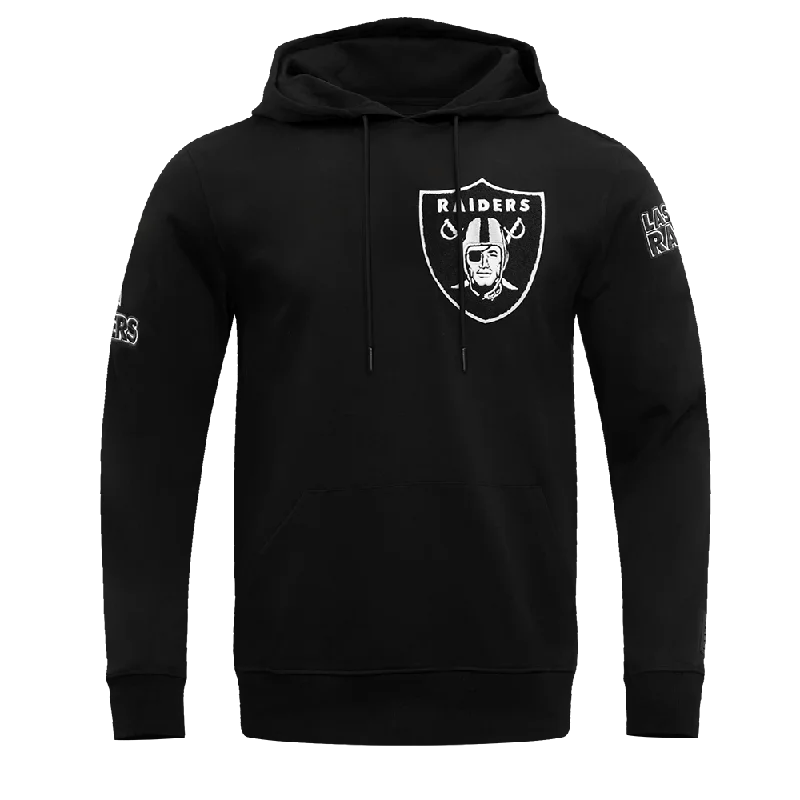 NFL LAS VEGAS RAIDERS CLASSIC CHENILLE DK PO HOODIE (BLACK)