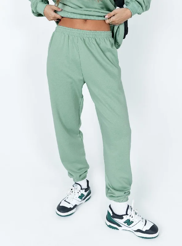 Club Basic Trackpants Sage