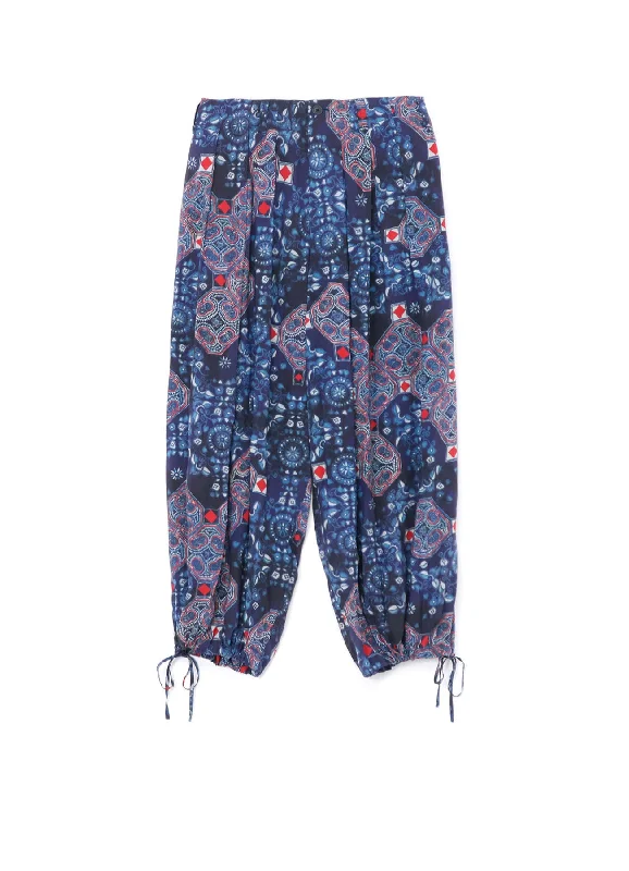 CHINOISERIE-C PRINTED DRAWSTRING BALLOON PANTS