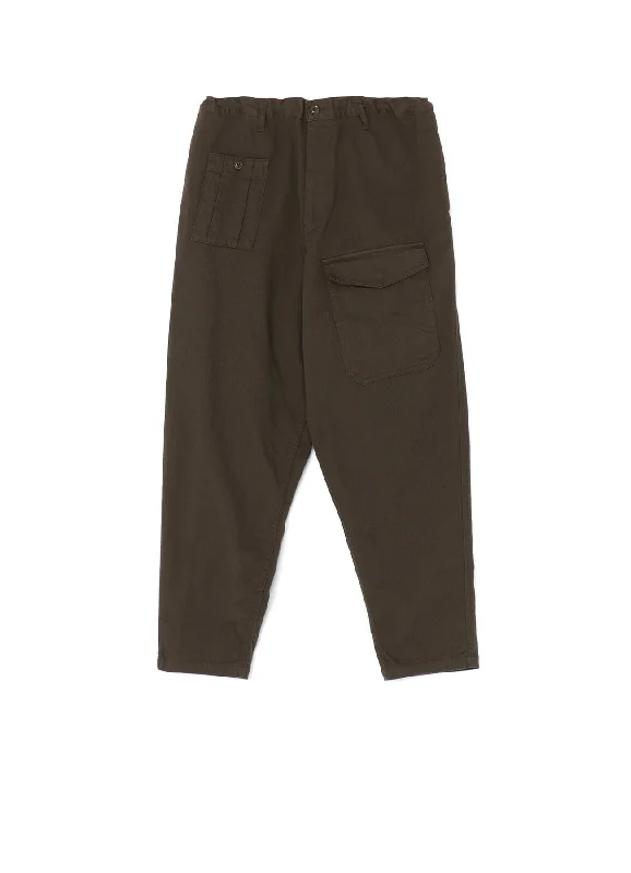 COTTON DRILL MULTI POCKET DRAWSTRING PANTS