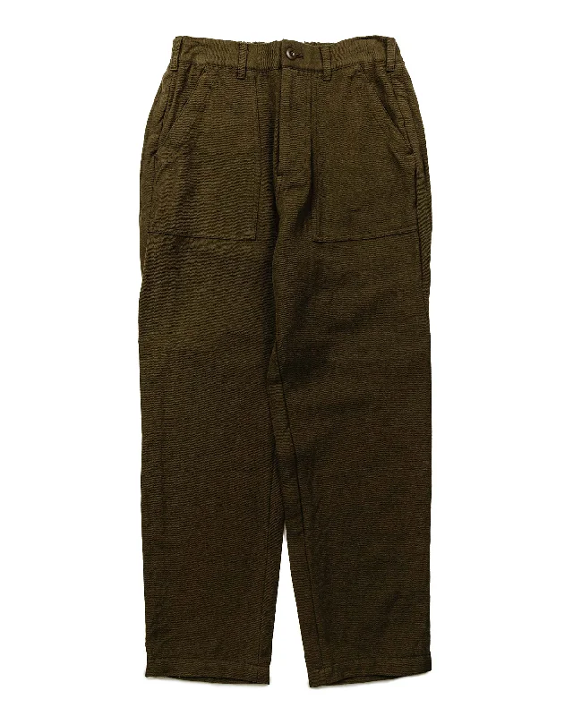 Sage de Cret Wool Serge Pegtop Baker Pants Olive