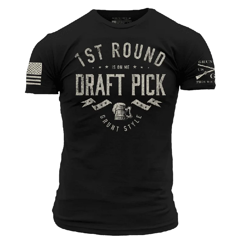 Draft Pick T-Shirt - Black