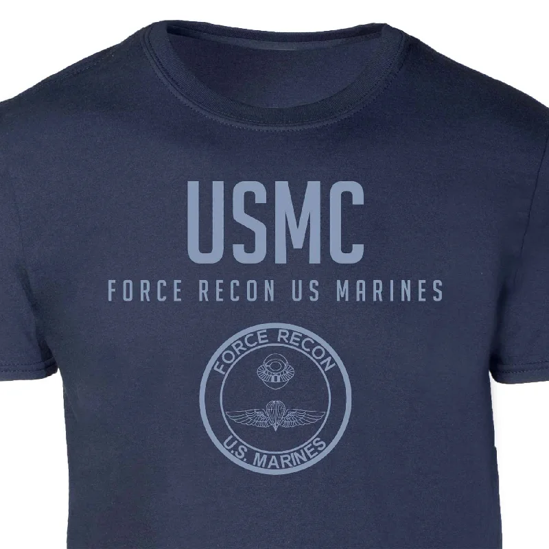 Force Recon US Marines Tonal Patch Graphic T-shirt