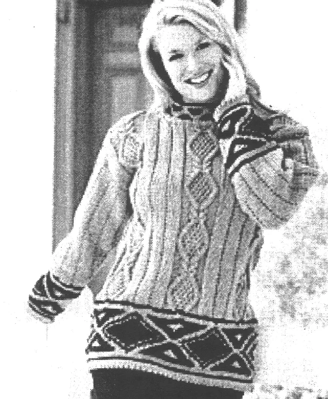 Cabled Diamonds Tunic Pattern