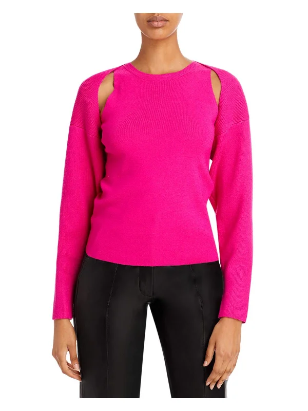 Connell Womens Layered Bolero Shrug Sweater