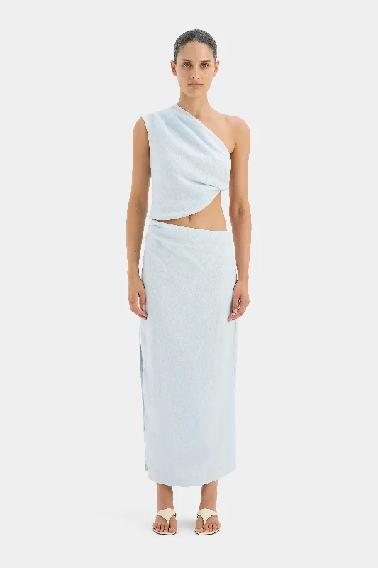 Iris Asymmetric Midi Skirt