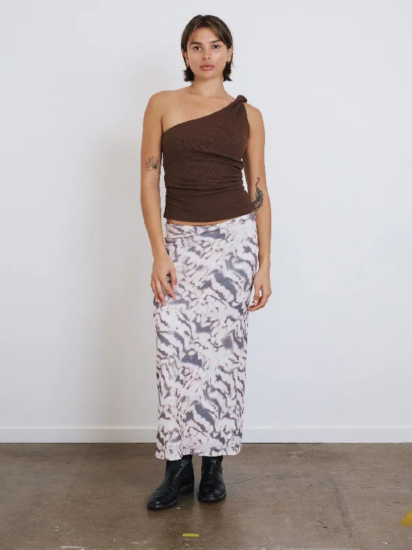 Sylvie Gathered Skirt - Oatmeal