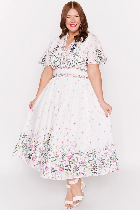 Stephanie White Dancing Clover Dress